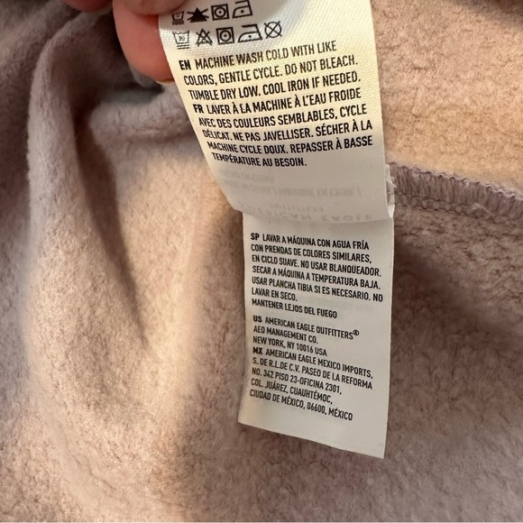 American Eagle Men’s Ahh-Mazingly Soft Lavender Lt Purple Sweatshirt M Medium - Picture 7 of 9
